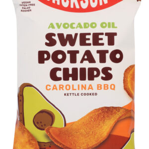 JACKSONS CHIPS: Carolina Bbq Sweet Potato Chips with Avocado Oil, 5 oz