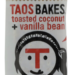 TAOS BAKES: Toasted Coconut Vanilla Bean Bar, 1.8 oz