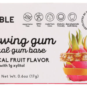 THE HUMBLE CO: Tropical Fruit Chewing Gum, 12 pc