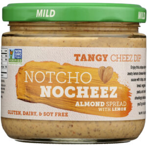 THE HAPPY VEGAN: Notcho Nocheez Almond Spread With Lemon Tangy Cheez Dip, 12 oz