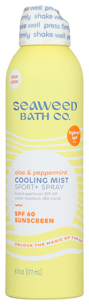 SEAWEED BATH COMPANY: Cooling Mist SPF 60 Sport, 6 fo