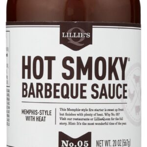 LILLIES Q: Hot Smoky Barbeque Sauce, 20 oz