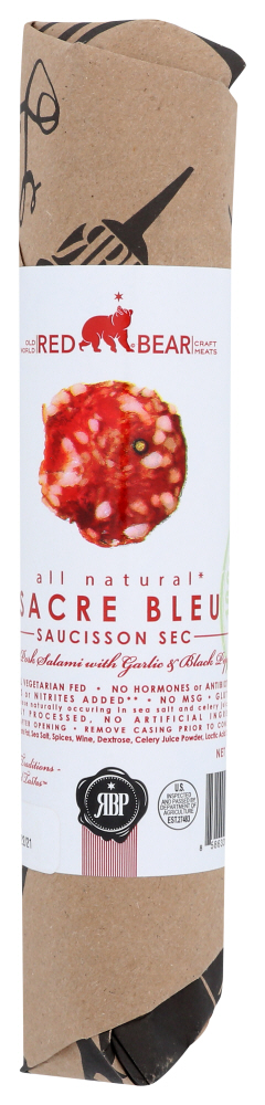 RED BEAR PROVISIONS: Salami Sacre Bleu, 6 oz