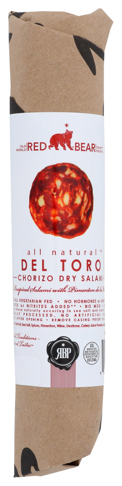 RED BEAR PROVISIONS: Salami Del Toro Chorizo, 6 oz