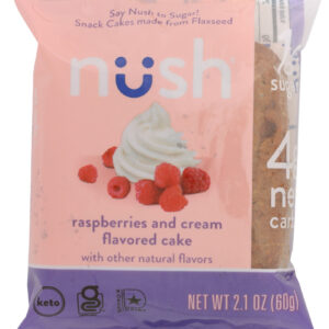 NUSH: Raspberries and Cream Flavored Cake, 2.1 oz