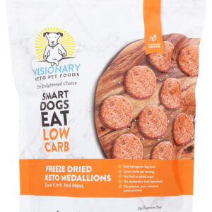 VISIONARY PET FOODS: Freeze Dried Chicken Keto Medallions, 25 oz