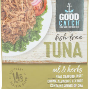 GOOD CATCH: Oil & Herbs Plant Based Tuna, 3.3 oz