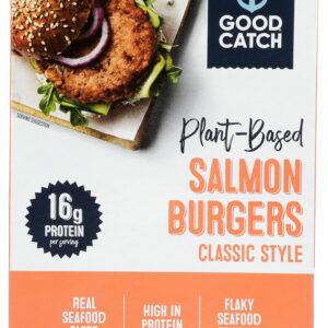GOOD CATCH: Plant Based Salmon Burger, 8 oz