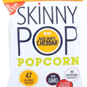 SKINNY POP: Popcorn Aged White Cheddar, 4.4 oz