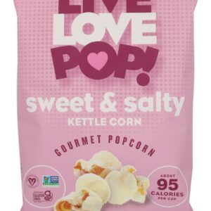 LIVE LOVE POP: Popcorn Sweet and Salty Kettle Corn, 7 oz