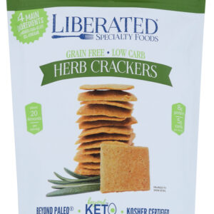 LIBERATED: Crackers Herb, 4.5 oz