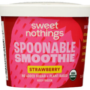 SWEET NOTHINGS: Smoothie Spoonable Strawberry Organic, 3.5 oz