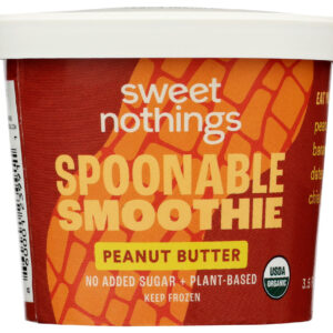 SWEET NOTHINGS: Smoothie Spoonable Peanut Butter Organic, 3.5 oz