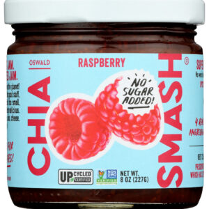CHIA SMASH: Chia Raspberry Jam, 8 oz