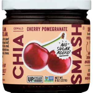 CHIA SMASH: Chia Cherry Pomegranate Jam, 8 oz