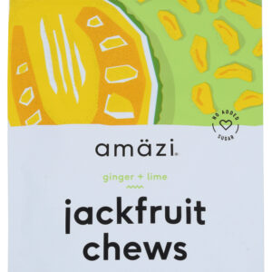 AMAZI FOODS: Ginger Lime Jackfruit Chews, 2.3 oz