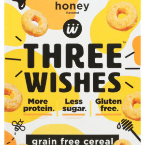 THREE WISHES: Cereal Honey Grain Free, 8.6 OZ