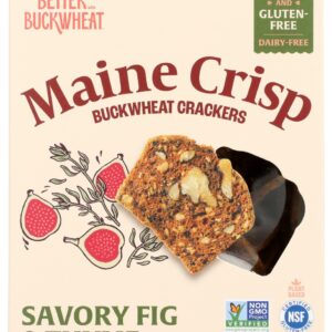 MAINE CRISP: Crisps Savory Fig Thyme, 4 oz
