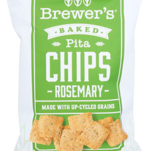 BREWERS CRACKERS: Pita Chips Rosemary, 7 oz