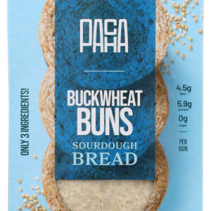 LIVE PACHA: Buckwheat Buns Simple Sourdough, 23 oz