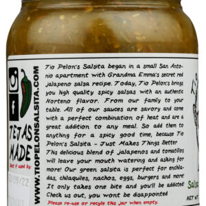 TIO PELONS SALSITA INC: Salsa Tomatillo, 16 oz