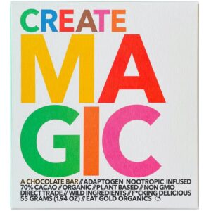 EAT GOLD ORGANICS: Create Magic Chocolate Bar, 1.94 oz