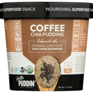 HELLO PUDDIN: Pudding Chia Coffe Lionsm, 1.1 oz
