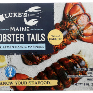 LUKES LOBSTER: Mainie Lobster Tails Lemon Garlic Marinade, 8 oz