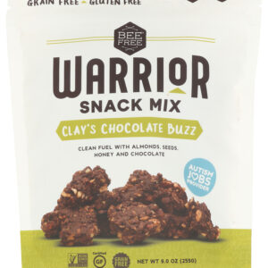 BEEFREE: Warrior Mix Clays Chocolate Buzz Granola, 9 oz