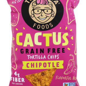 TIA LUPITA FOODS: Cactus Tortilla Chips Chipotle, 5 oz
