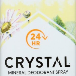 CRYSTAL BODY DEODORANT: Deodorant Spray Chamomile And Green Tea, 4 oz