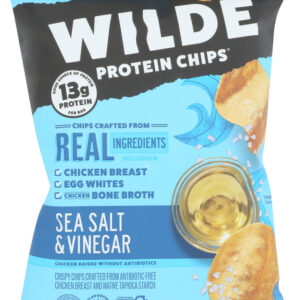 WILDE SNACKS: Chips Chicken Sea Salt Vinegar, 1.34 OZ
