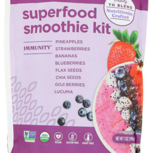BLENDTOPIA: Immunity Organic Superfood Smoothie Kit, 7 oz