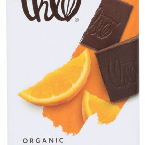 THEO CHOCOLATE: Organic 70% Dark Chocolate Bar Orange, 3 oz