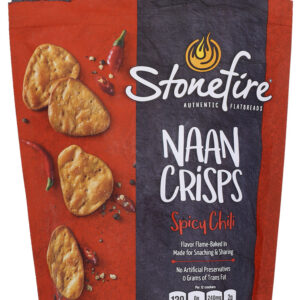 STONEFIRE: Naan Crisps Spicy Chili, 6 oz