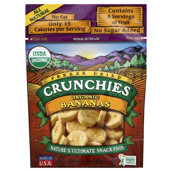 CRUNCHIES: Fruit Frz Drd Banana Org, 1.5 oz