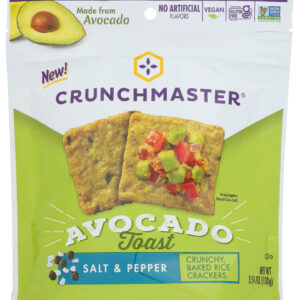 CRUNCHMASTER: Avocado Toast Salt and Pepper Crackers, 3.54 oz