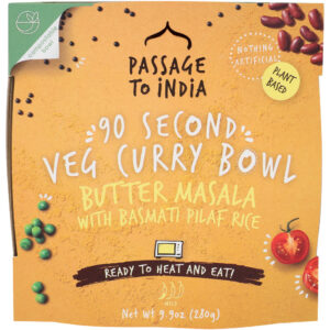 PASSAGE FOODS: Butter Masala Veg Curry Bowl, 9.87 oz