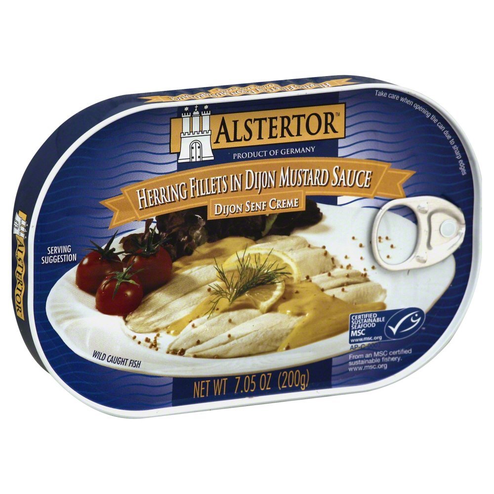 ALSTERTOR: Herring Fillets in Dijon Mustard Sauce, 7.05 oz