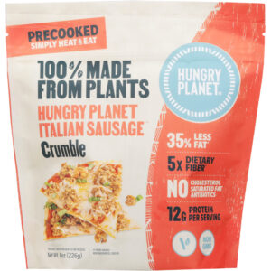 HUNGRY PLANET INC: Sausage Itl Crumble Plnt, 8 oz