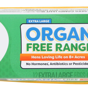 HAPPY EGG: Organic Free Range Xl Brown Eggs, 1 dz