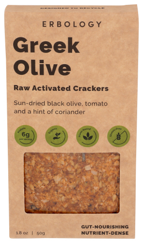 ERBOLOGY: Crackers Greek Olive, 1.8 oz