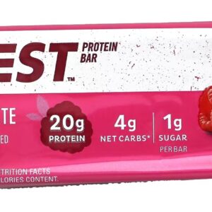 QUEST: Bar White Choc Raspbry, 2.12 oz