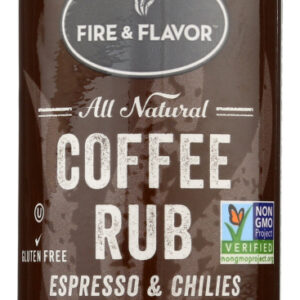 FIRE & FLAVOR: All Natural Coffee Rub, 2.5 oz