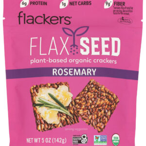 DOCTOR IN THE KITCHEN: Flackers Flax Seed Crackers Rosemary, 5 oz