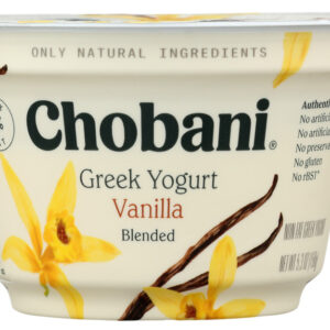 CHOBANI: Non-Fat Greek Yogurt Vanilla Blended, 5.3 oz