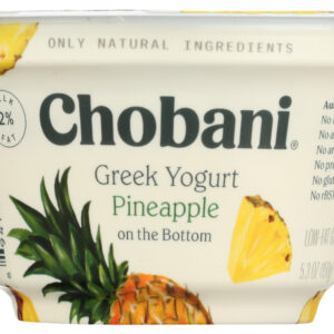 CHOBANI: Low-Fat Greek Yogurt Pineapple on the Bottom, 5.3 oz