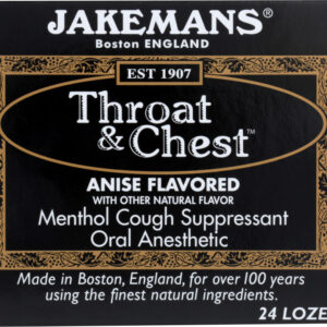 JAKEMANS: Lozenge Throat and Chest Anise Menthol, 24 pc