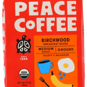PEACE COFFEE: Coffee Ground Birchwood, 12 oz