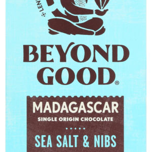 MADECASSE: 63% Cocoa Chocolate Bar Sea Salt & Nibs, 2.64 oz